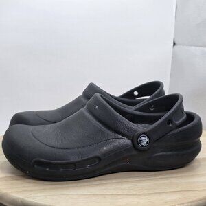 Womens Size 8‎ - Crocs Bistro Clogs Black Slip On Sandals Shoes